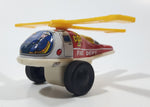 Vintage ND Fire Dept. Helicopter Plastic and Tin Metal Toy Made in Japan Broken Blade
