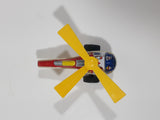 Vintage ND Fire Dept. Helicopter Plastic and Tin Metal Toy Made in Japan Broken Blade