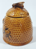 Vintage Arnel's Bee Hive Glazed Ceramic Honey Jar Pot