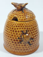 Vintage Arnel's Bee Hive Glazed Ceramic Honey Jar Pot