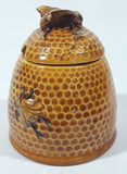 Vintage Arnel's Bee Hive Glazed Ceramic Honey Jar Pot