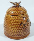 Vintage Arnel's Bee Hive Glazed Ceramic Honey Jar Pot