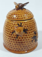 Vintage Arnel's Bee Hive Glazed Ceramic Honey Jar Pot