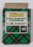 Vintage 3M No. 810 Scotch Brand Magic Transparent Tape with Box