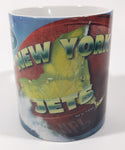 1998 Xpres Corp NFL New York Jets 3 3/4" Tall Ceramic Coffee Mug Cup