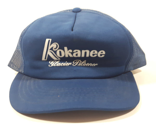 Rare Vintage Kokanee Glacier Pilsener Beer Canvas Baseball Cap Hat