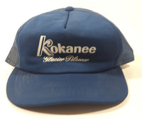 Rare Vintage Kokanee Glacier Pilsener Beer Canvas Baseball Cap Hat