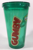 2012 Prema Toy Co. Gumby Green 16 oz. 6 1/4" Tall Hard Plastic Travel Cup with Lid