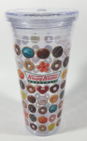 Whirley DrinkWorks Krispy Kreme Doughnuts 8" Tall Hard Plastic Travel Mug Cup with Lid