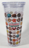 Whirley DrinkWorks Krispy Kreme Doughnuts 8" Tall Hard Plastic Travel Mug Cup with Lid