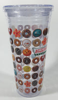 Whirley DrinkWorks Krispy Kreme Doughnuts 8" Tall Hard Plastic Travel Mug Cup with Lid