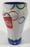 Coca Cola Vancouver 2010 Olympics 6 1/2" Tall Embossed Ceramic Cup