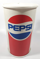 Vintage 1980s Pepsi 9 1/4" Tall Cardboard and Plastic Can Shaped Coin Bank