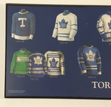 Toronto Maple Leafs NHL Ice Hockey Team "The Maple Leaf Forever" Jersey History 5 1/4" x 15" Wall Plaque Board
