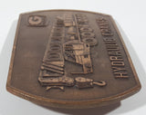 Vintage Grove Hydraulic Cranes Metal Belt Buckle