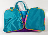 Vintage Pepsi Cola Bright Colorful Pink Purple Yellow Turquoise Canvas Travel Gym Bag New
