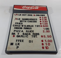 Vintage Enjoy Coca Cola 16 1/2" x 28" Plastic Menu Board