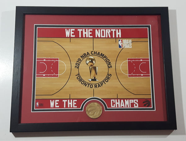 The Highland Mint NBA Finals 2019 NBA Champions We The North We The Champs Toronto Raptors 12" x 15" Framed Picture with Solid Bronze Coin Medallion
