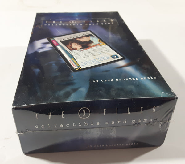 x files booster box Did you know there was an X-Files card game? I found this Season Three booster pack in a comic shop today and had to share. Looks like fun! Now I have to