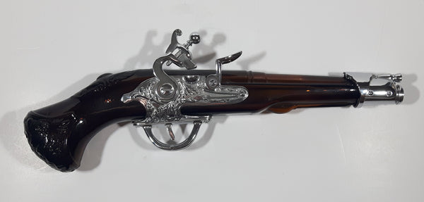 Vintage Avon 1760 Dueling Hand Gun Pistol Shaped Brown Amber Glass Cologne Bottle