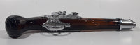 Vintage Avon 1760 Dueling Hand Gun Pistol Shaped Brown Amber Glass Cologne Bottle
