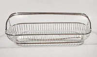 Vintage 1983 F.B. Rogers Silver Company Silverplated Roll Basket with Swing Handles New in Box
