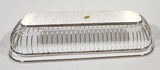 Vintage 1983 F.B. Rogers Silver Company Silverplated Roll Basket with Swing Handles New in Box