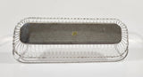 Vintage 1983 F.B. Rogers Silver Company Silverplated Roll Basket with Swing Handles New in Box