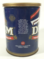 Vintage Douwe Egberts Drum Excellent Finest Cigarette Tobacco 150g Blue Tin Metal Can with Plastic Lid