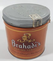 Rare Vintage Brahadi's Smoking Tobacco A Special Blend of Mild Cavendish 6 Oz 170gm Tin Metal Can
