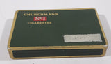 Vintage Churchman's No 1 Cigarettes Green 25 Count Tin Metal Holder Case