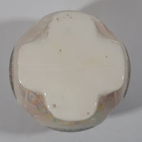 Rare Vintage Old Coach House York Woolhampton Bristol Stratford Iridescent White Peach 7 1/2" Tall Jar with Lid