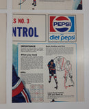 Vintage Pepsi and Diet Pepsi CAHA Hockey Posters Set of 4 Robinson, Trottier, Houle, Turnbull