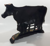 Vintage Dairy Cow 14 1/4" Long Hand Painted Heavy Cast Iron Door Stop