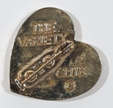 The Variety Club Children's Charity Etched Face of Child Heart Shaped Metal Pin