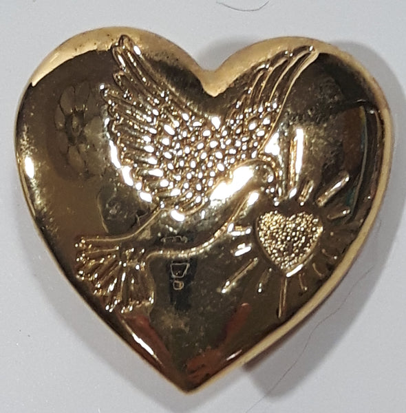 The Variety Club Children's Charity Dove Bird Heart Shaped Metal Pin
