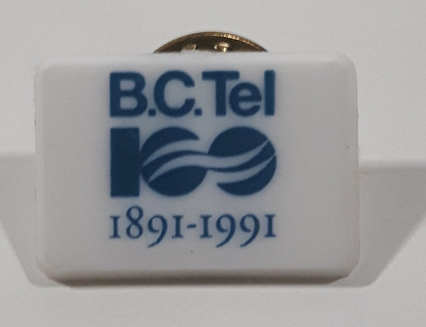 B.C. Tel 1891-1991 100th Anniversary Plastic Lapel Pin