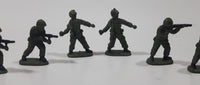 Miniature Tiny 7/8" Tall Rubber Soldiers Set of 10