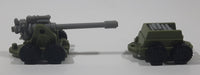 Mobile Artillery and Shell Trailer Army Green and Grey Plastic Toy Car Vehicles