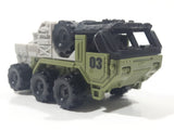 Armored Truck Army Green and Grey Plastic Toy Car Vehicle