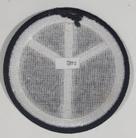 Black and Grey Peace Sign 3" Embroidered Fabric Patch Badge