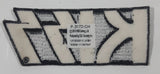 KISS 1 5/8" x 4" Embroidered Fabric Iron On Patch Badge
