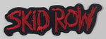 Skid Row 1 1/8" x 3 3/4" Embroidered Fabric Iron On Patch Badge
