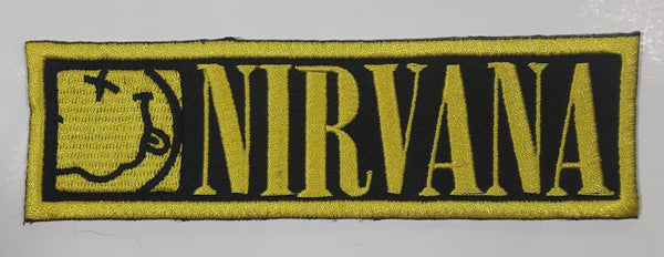 Nirvana 1 1/8" x 3 3/4" Embroidered Fabric Iron On Patch Badge