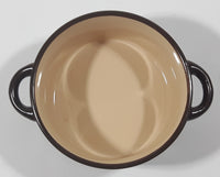 McDonald & Ross Const. LTD. Brown Double Handled Ceramic Bowl Mug
