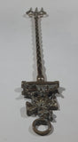 Antique John Peel Huntsman on Horse with Fox Hounds Hunting Dogs 19 1/2" Solid Brass Toasting Fork