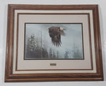 Vintage 1978 Robert Bateman "Majesty On The Wing" Bald Eagle Wood Framed Art Print