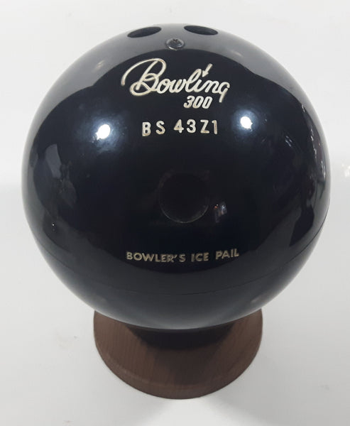 Vintage RC Bowling 300 BS 43Z1 Bowler's Ice Pail on Wood Base Made in Japan