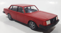 Vintage Stahlberg Volvo GLT Red 9 1/2" Long Plastic Dealer Promo Model Toy Car Vehicle Made in Finland