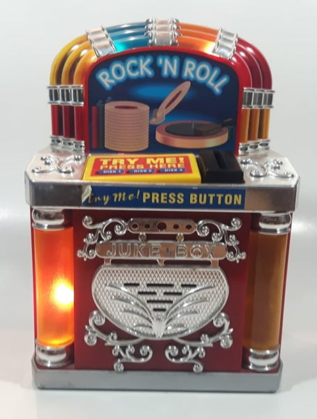 1996 Funrise Jukebox Light Up Musical Rock N' Roll Music Player Plastic Coin Bank